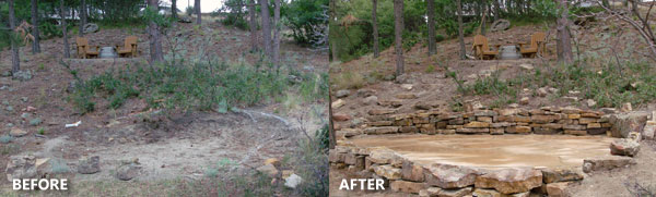 Flagstone Patio by Colorado Stoneworks Landscaping